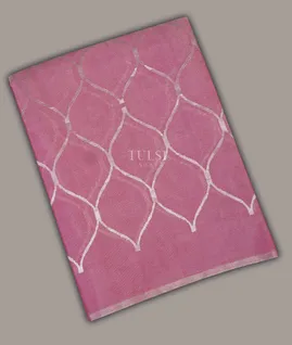 Pink Chanderi Uppada Tissue Silk Saree T689403-image