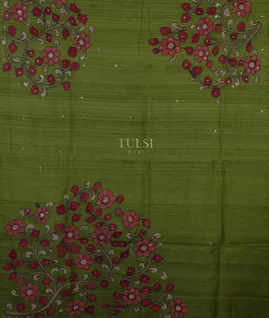 green-kanjivaram-kalamkari-patchwork-saree-t691373-t691373-d