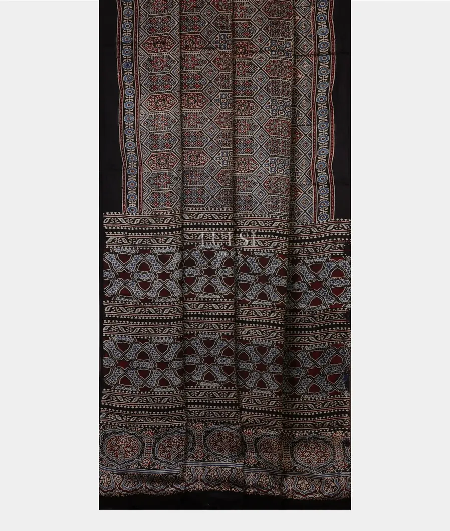 multicolour-ajrakh-printed-modal-silk-saree-t691727-t691727-b