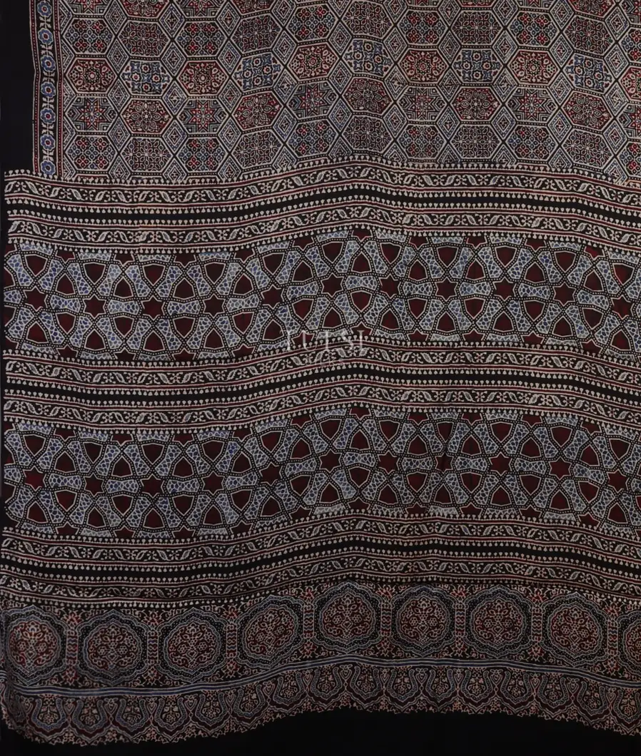 multicolour-ajrakh-printed-modal-silk-saree-t691727-t691727-d