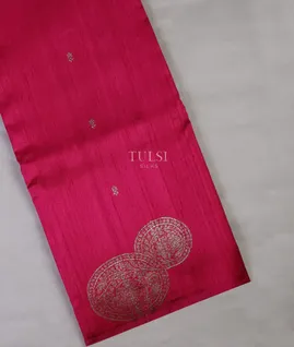Pink Banaras Tussar Saree T688142-image