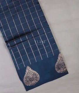 Blue Banaras Silk Saree T692167-image