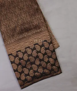 Black Mysore Crepe Silk Saree T692048-image