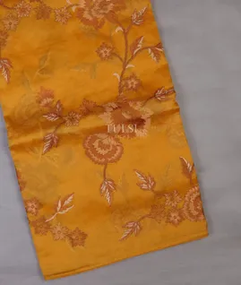 Yellow Kora Organza Embroidery Saree T691990-image