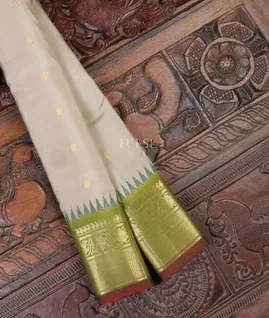 Light Beige Gadwal Silk Saree T689384-image