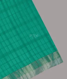 Bluish Green Woven Raw Silk Saree T688863-image