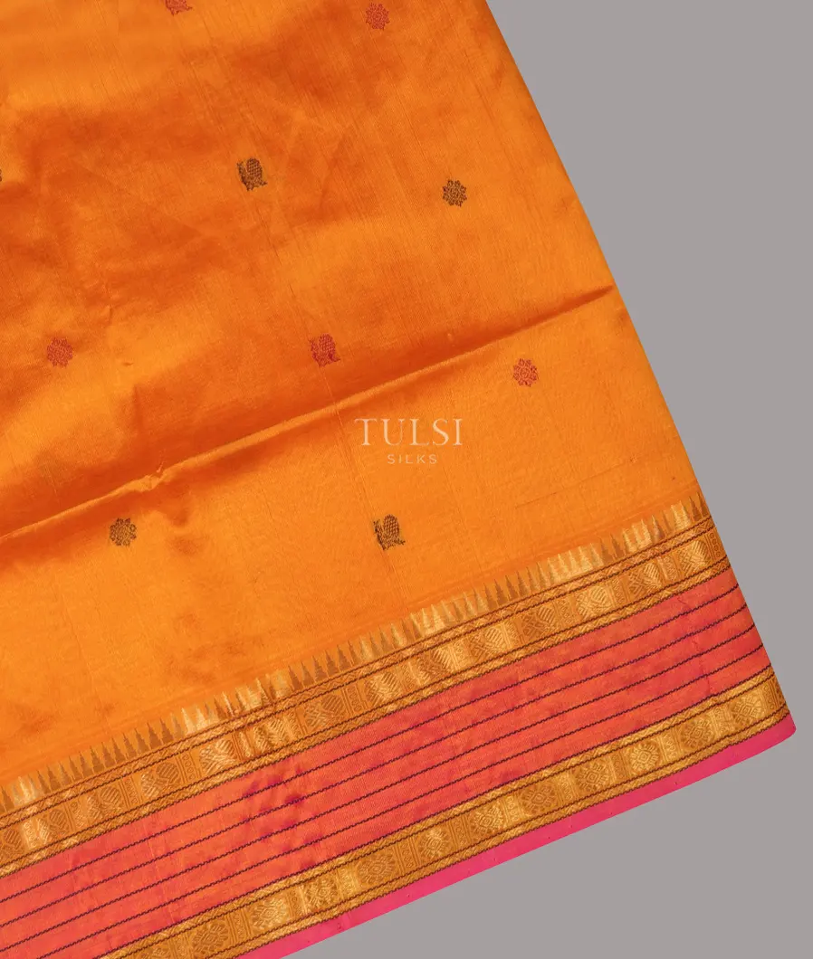 Yellow Silk Cotton Saree T691623-image