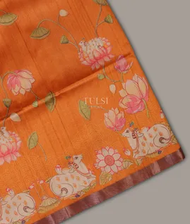 orange-tussar-printed-saree-t691682-t691682-a