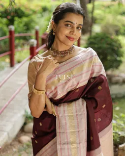 Brown Kanjivaram Silk Saree T679622-image