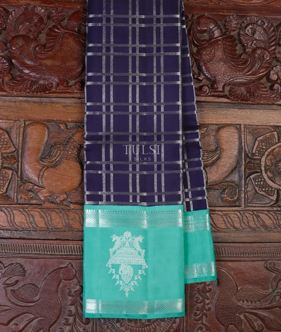 Blue Kanjivaram Silk Saree T622204-image
