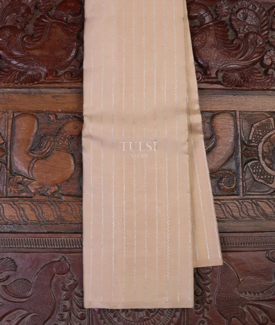 Beige Kanjivaram Silk Saree T646353-image