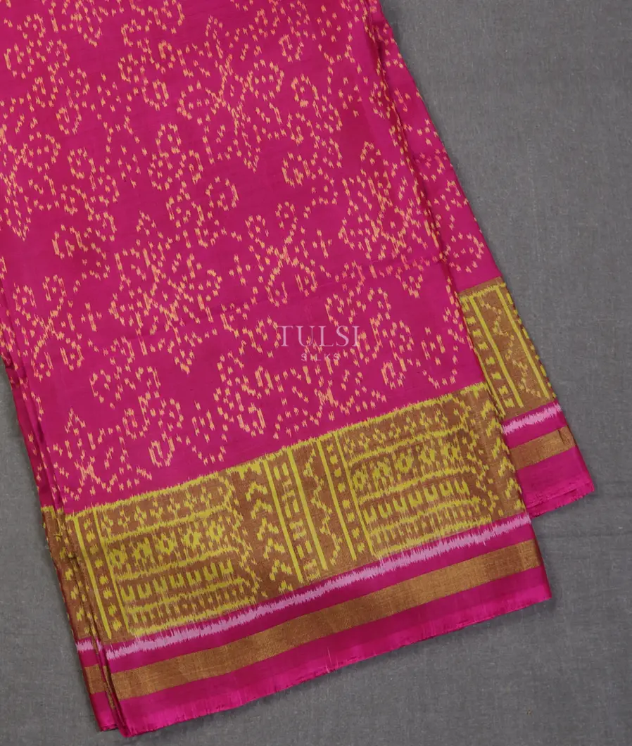 Pink Patola Silk Saree T528308-image
