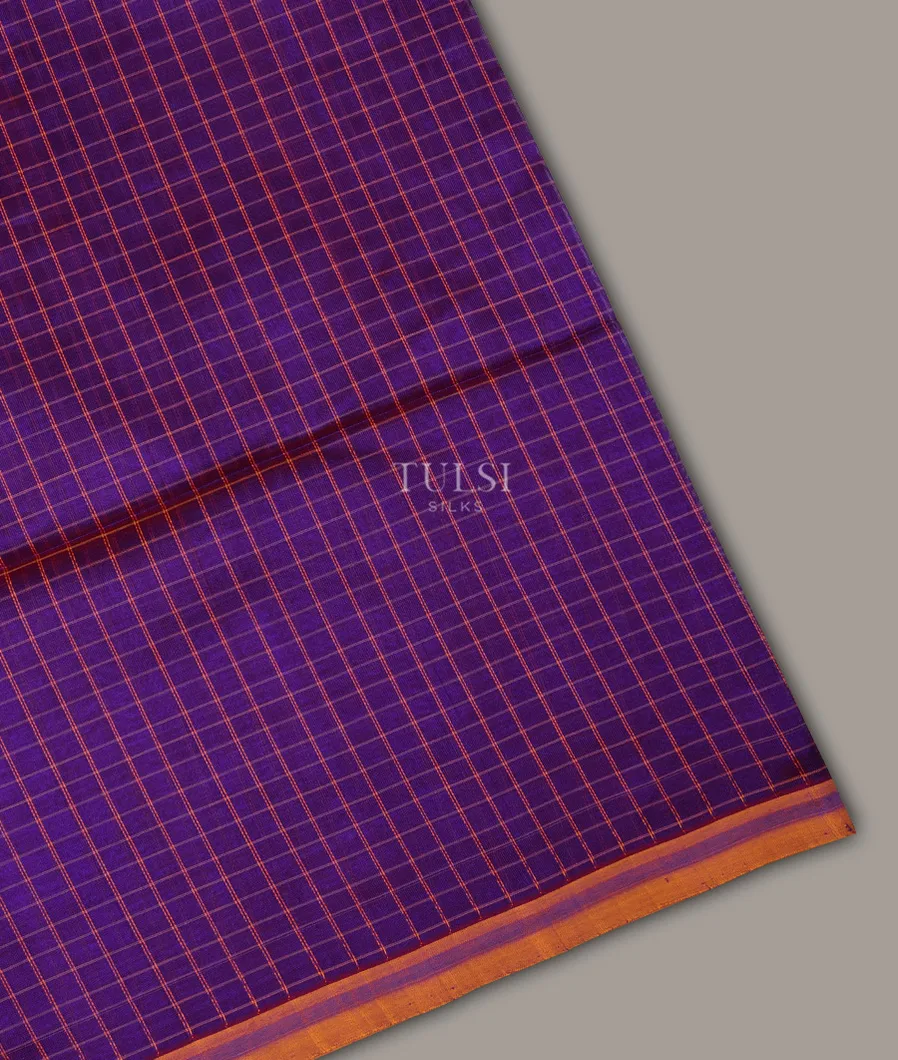 Blue Silk Cotton Saree T691655-image