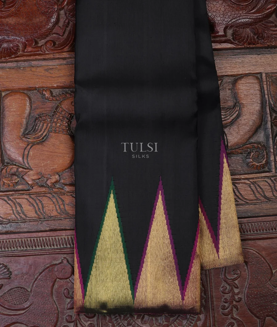 Black Kanjivaram Silk Saree T693030-image