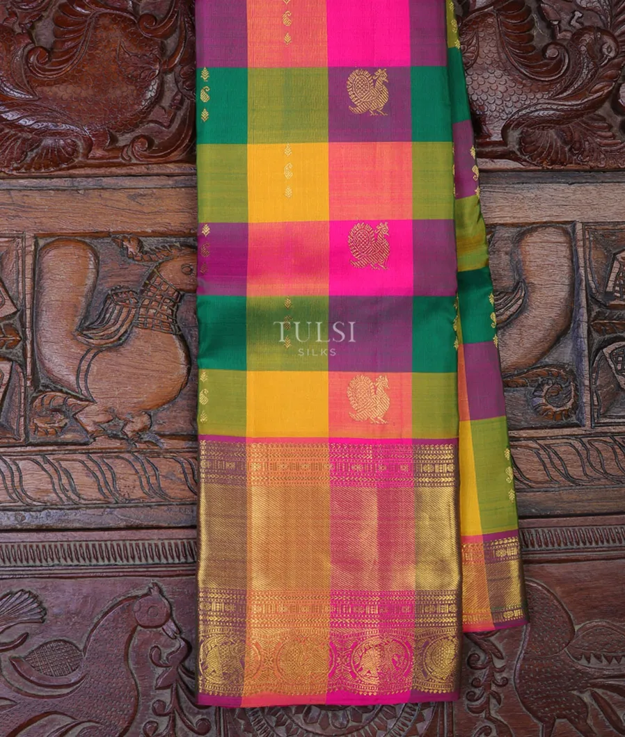 Multicolour Kanjivaram Silk Saree T667161-image