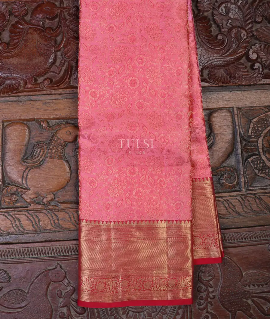 Pink Soft Silk Saree T665597-image