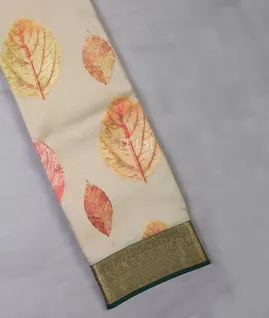 Beige Printed Soft Silk Saree T690967-image