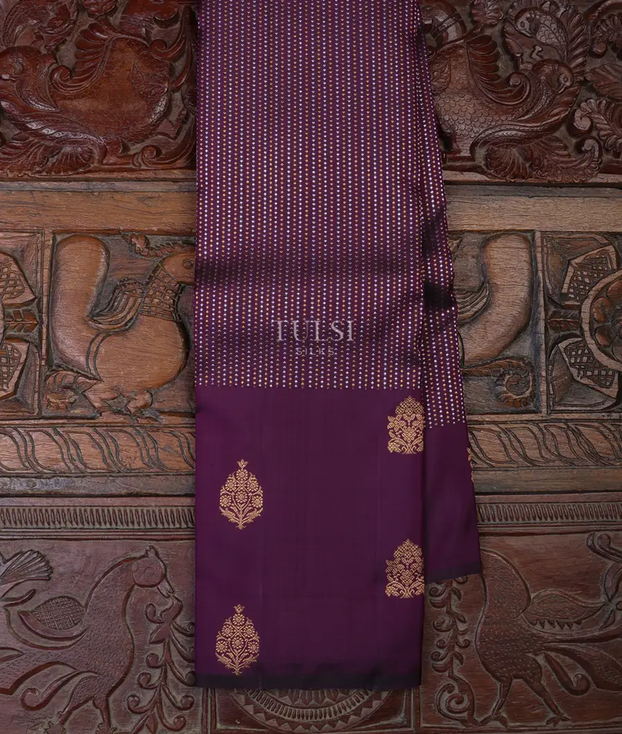 Purple Kanjivaram Silk Saree T692981-image