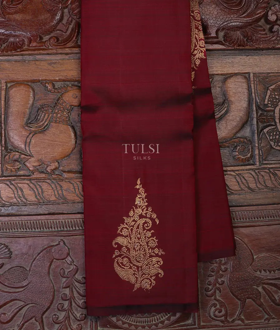 Maroon Kanjivaram Silk Saree T692972-image