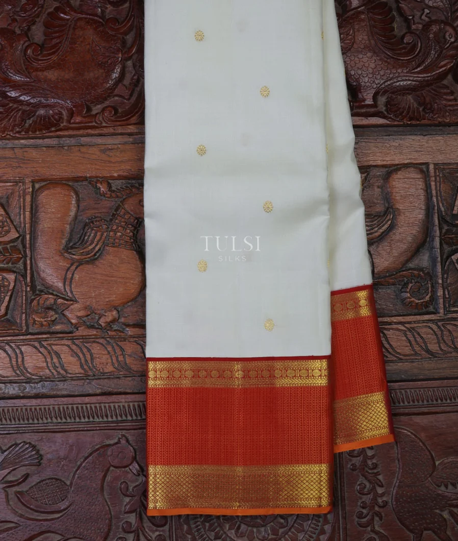 Off-White Kanjivaram Silk Saree T688666-image