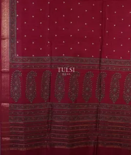 maroon-tussar-printed-saree-t693177-t693177-d
