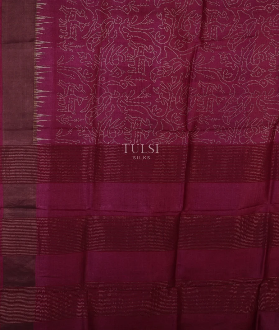 burgundy-tussar-printed-saree-t692928-t692928-d