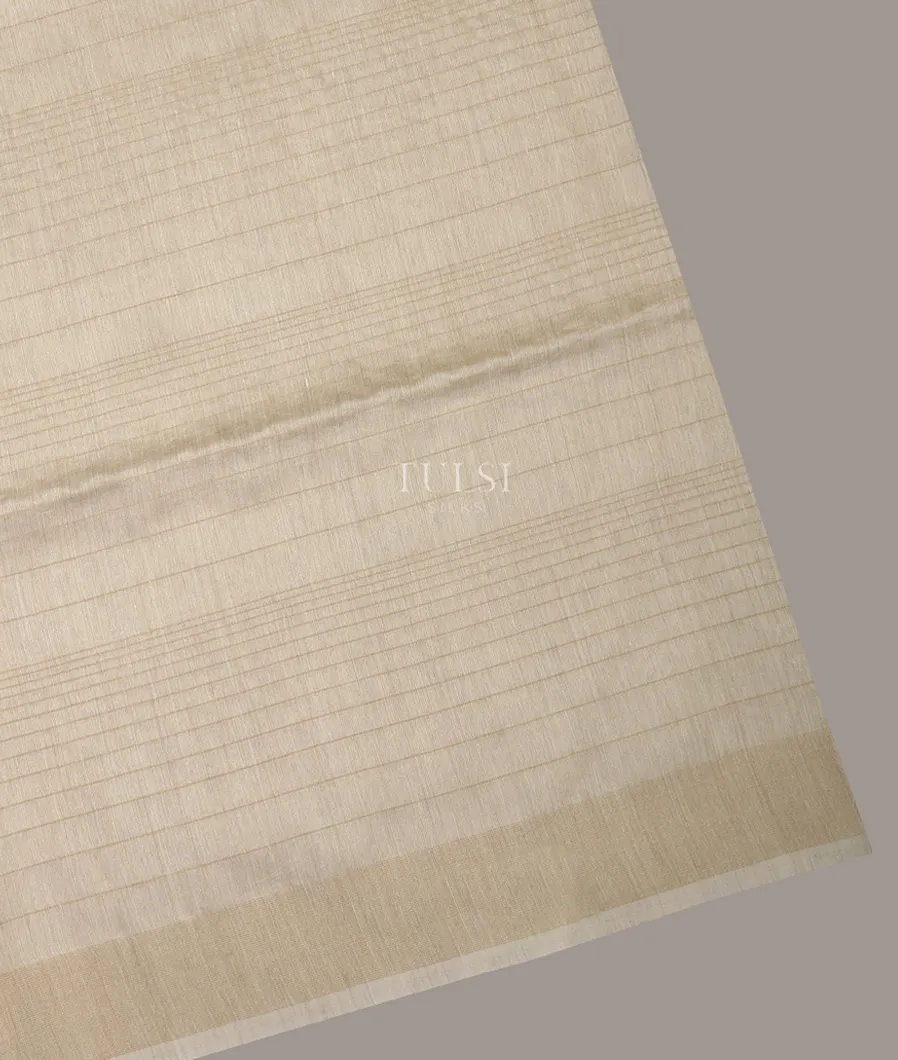 Beige Woven Tussar Saree T656262-image
