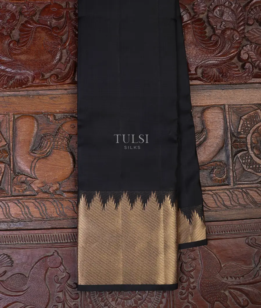 Black Soft Silk Saree T677618-image