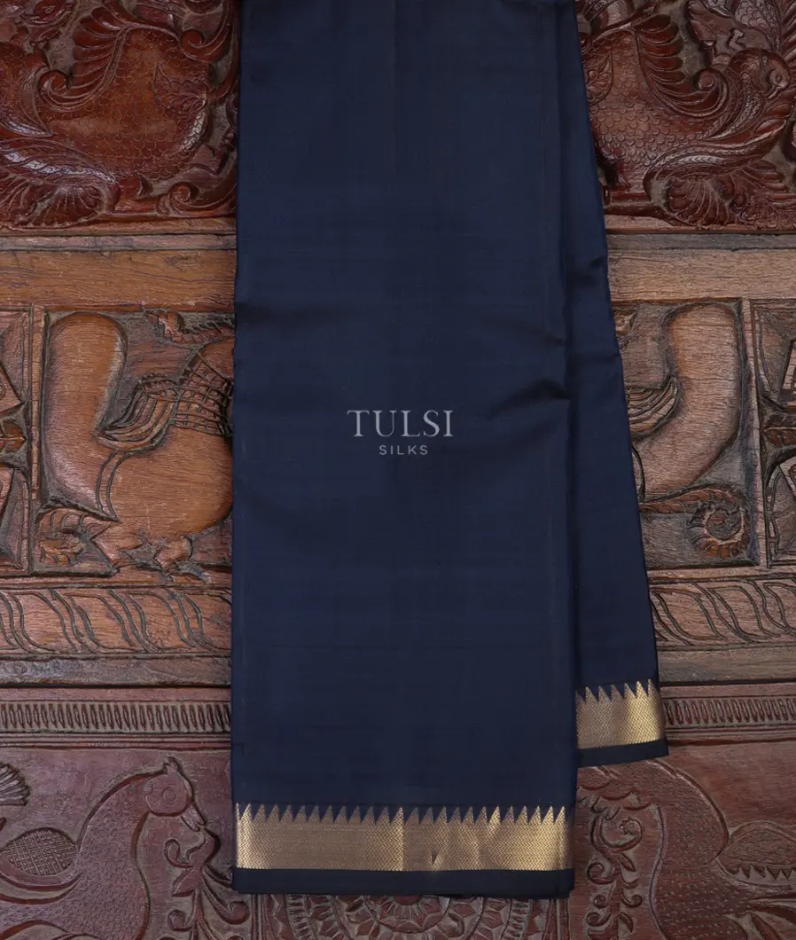 Midnight Blue Soft Silk Saree T693421-image