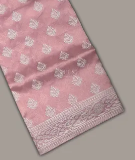 Pink Kora Tissue Organza Embroidery Saree T609426-image