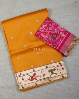 Yellow Kora Organza Embroidery Saree T693579-image