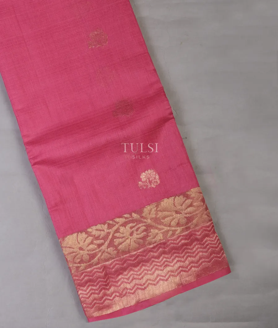 Pink Silk Cotton Saree T692631-image