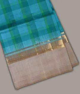 Blue Soft Silk Saree T693641-image