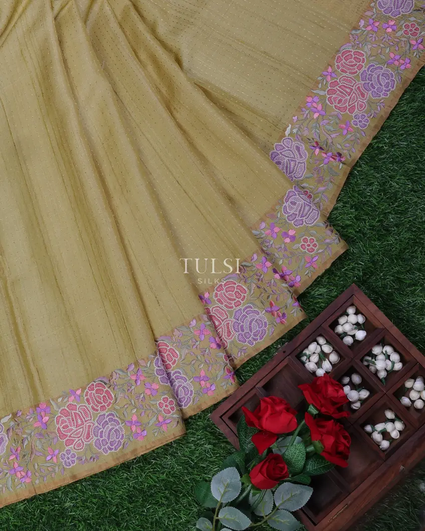 greenish-yellow-tussar-embroidery-saree-t694728-t694728-b