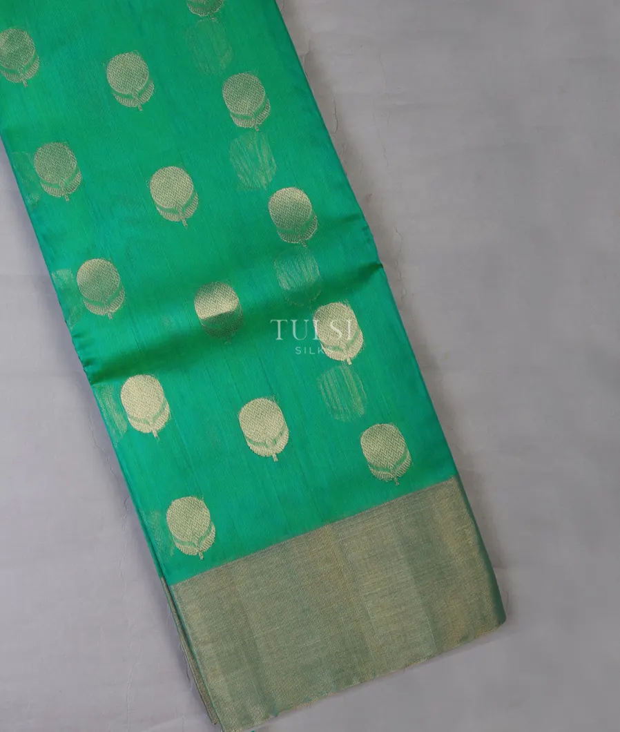 Green Silk Cotton Saree T692717-image