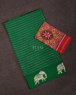 Green Banaras Silk Saree T694255-image