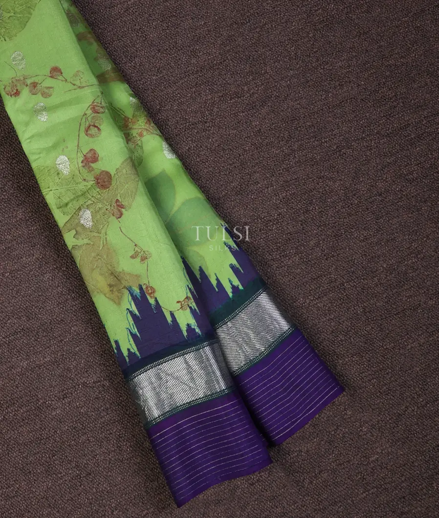 Green Gadwal Silk Saree T696363-image