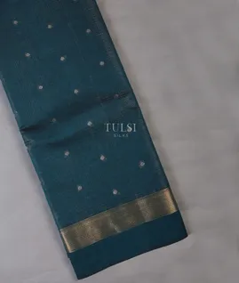 Blue Silk Cotton Saree T692652-image