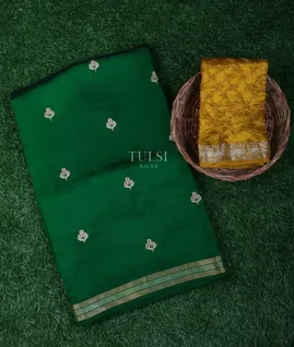 Green Banaras Silk Saree T694301-image