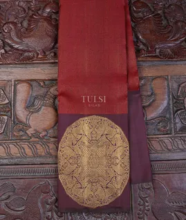 Red Kanjivaram Silk Saree T696049-image
