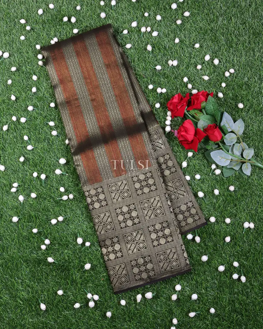 Black Kanjivaram Silk Saree T692899-image