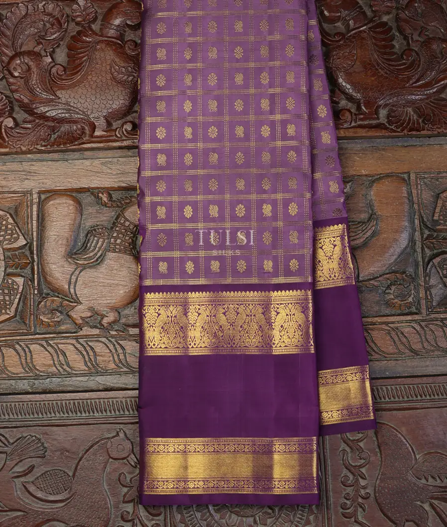 Lavender Kanjivaram Silk Saree T694724-image