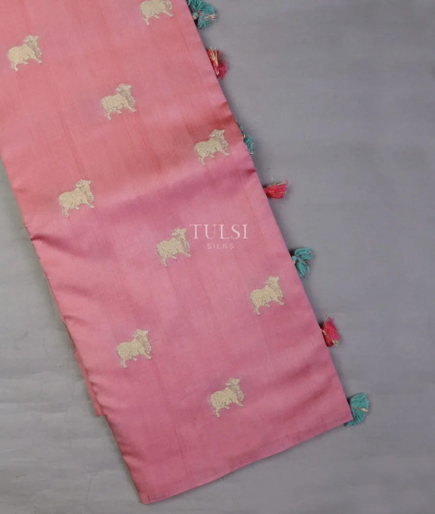 Pink Chaniya Silk Saree T695027-image