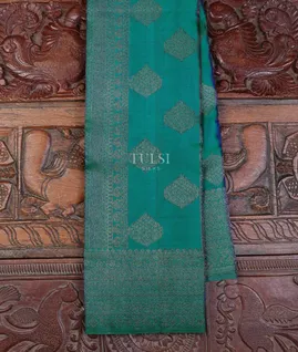 Peacock Blue Kanjivaram Silk Saree T685963-image