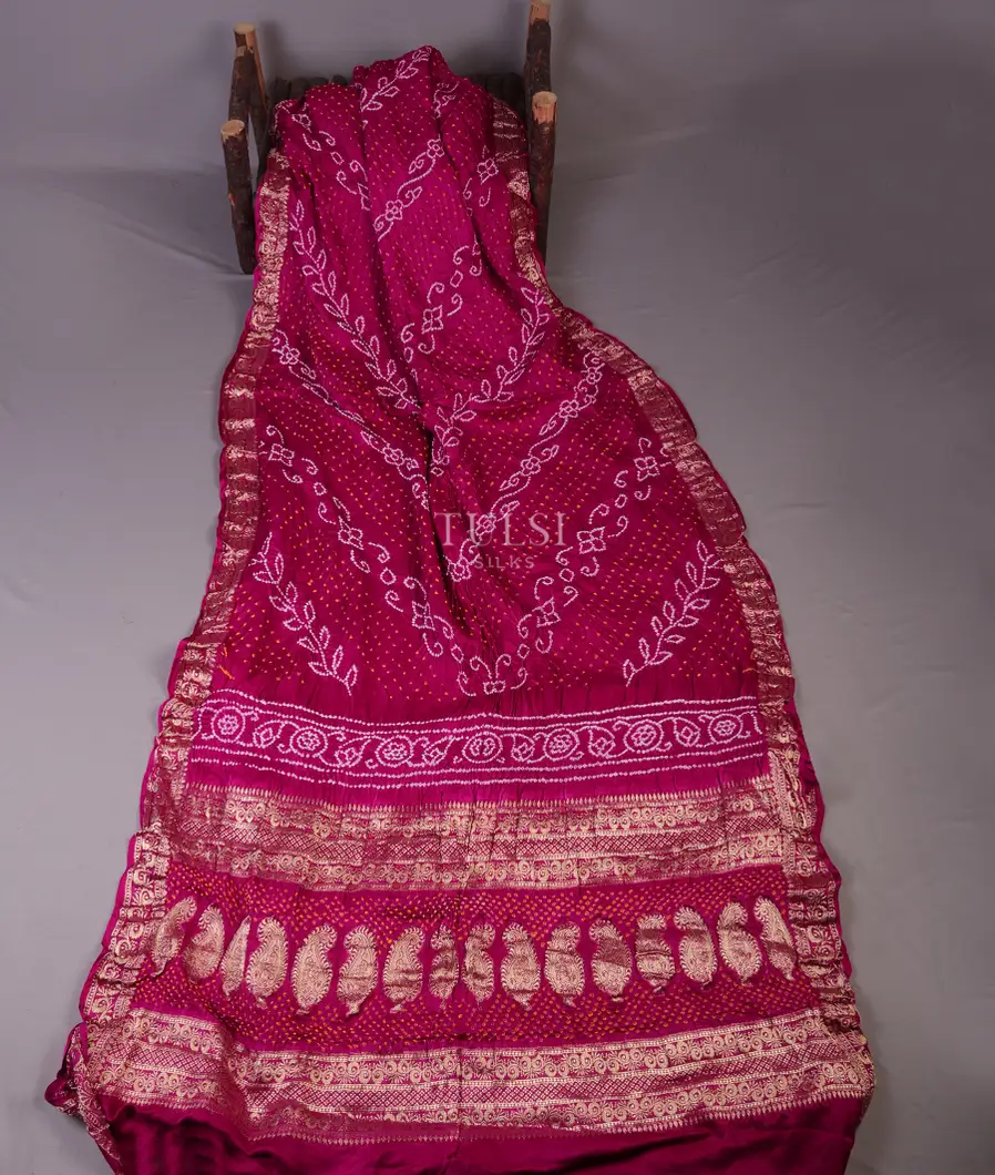 dark-pink-bandhani-gajji-silk-saree-t693735-t693735-b