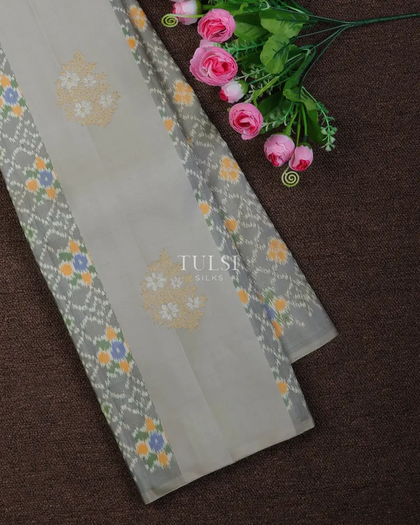 Grey Kanjivaram Silk Saree T695828-image
