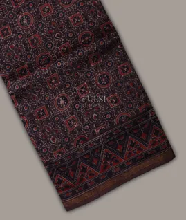 Brown Printed Cotton Saree T693999-image
