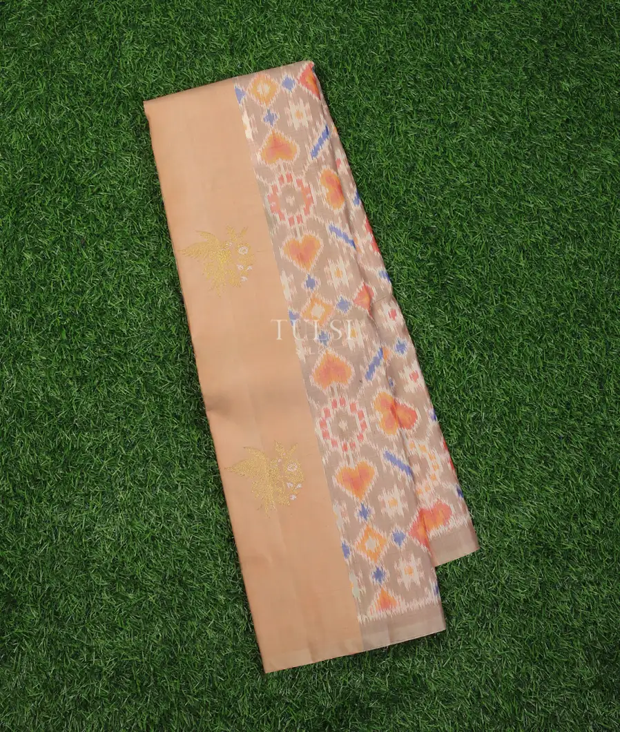 Beige Kanjivaram Silk Saree T695829-image