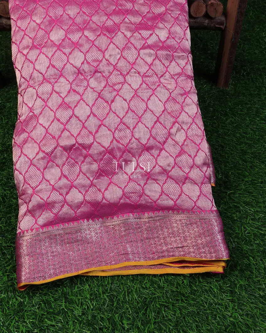 Pink Mysore Crepe Silk Saree T695907-image