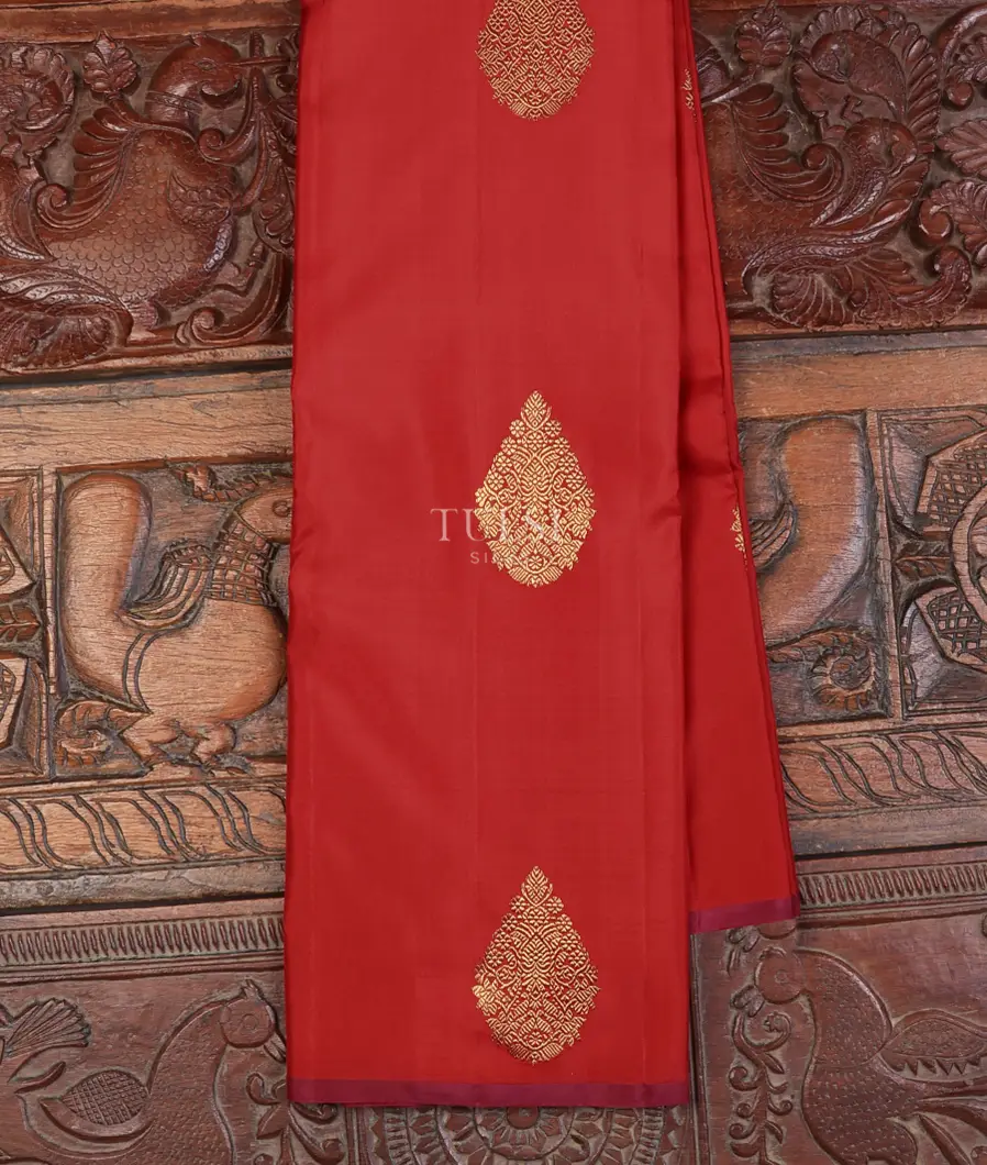 Red Kanjivaram Silk Saree T532886-image